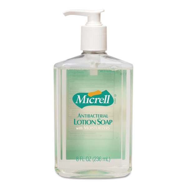 Micrell Antibacterial Lotion Soap, Light Scent, 8oz Pump 9752-12